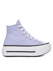Converse Trampki Chuck Taylor All Star Lift Double Stack A15206C Fioletowy. Fioletowe trampki Converse, bez wzorów, z materiału, bez zapięcia. Za 359.99 zł.