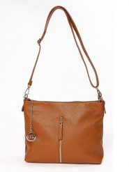 Mia Tomazzi Skórzana torebka "Alerami" w kolorze jasnobrązowym - 30 x 10 x 24 cm rozmiar: onesize. Brązowe torby na ramię Mia Tomazzi, bez wzorów, z materiału, na ramię, bez dodatków. Za 217.99 zł.