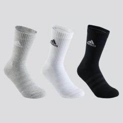 Skarpety sportowe tenis Adidas High 3 pary. Białe skarpety Adidas, bez wzorów. Za 39.99 zł.