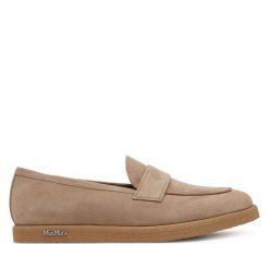 Lordsy Max Mara. Brązowe lordsy Max Mara, bez wzorów, bez obcasa, bez zapięcia. Za 1,679.00 zł.