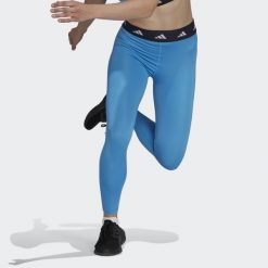 Legginsy damskie adidas TECHFIT 7/8. Niebieskie legginsy Adidas, xs, bez wzorów, z materiału. Za 162.99 zł.