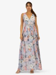 APART Sukienka w kolorze błękitno-jasnoróżowym rozmiar: 44. Niebieskie sukienki Apart, bez wzorów, bez kołnierzyka, bez ramiączek, maxi. Za 217.99 zł.