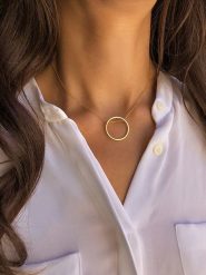 Taboo Pozłacany naszyjnik z elementem ozdobnym - dł. 50 cm rozmiar: onesize. Żółte naszyjniki Taboo, pozłacane. Za 56.99 zł.