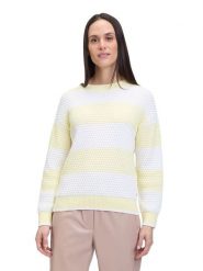 BETTY & CO Sweter w kolorze żółto-białym rozmiar: 44. Białe swetry Betty & Co, bez wzorów, bez ramiączek. Za 130.99 zł.