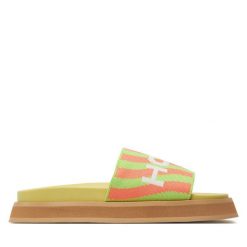 Klapki HOFF. Czerwone klapki Hoff, bez wzorów, bez obcasa. Za 279.99 zł.