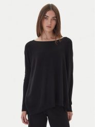 Kontatto Sweter 3M0802C Czarny Relaxed Fit. Czarne swetry Kontatto, m, bez wzorów, z wiskozy, bez ramiączek. Za 369.99 zł.