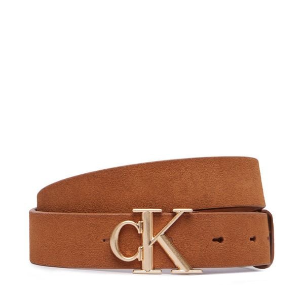Pasek Damski Calvin Klein. Brązowe paski Calvin Klein, bez wzorów. Za 249.99 zł.