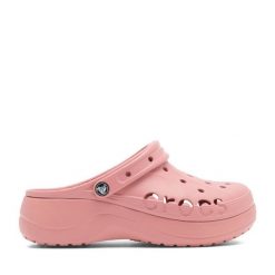 Klapki Crocs. Czerwone klapki Crocs, bez wzorów, bez obcasa. Za 179.99 zł.