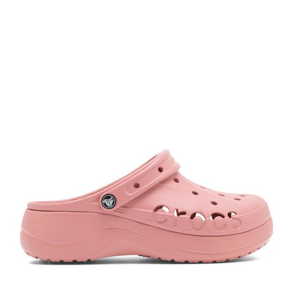 Klapki Crocs. Czerwone klapki Crocs, bez wzorów, bez obcasa. Za 179.99 zł.