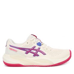 Buty do tenisa Asics. Szare obuwie sportowe Asics, bez zapięcia, tenisowe. Za 459.99 zł.