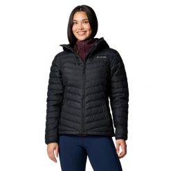 Kurtka sportowa damska Westridge Hooded Down Jacket. Czarne kurtki sportowe Columbia, xl, bez wzorów, z poliesteru, bez kaptura, trekkingowe. Za 549.99 zł.