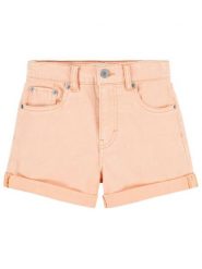 Levi's Kids Szorty dżinsowe w kolorze pomarańczowym rozmiar: 128. Pomarańczowe szorty Levi's Kids, z aplikacjami, ze skóry, klasyczne. Za 87.81 zł.