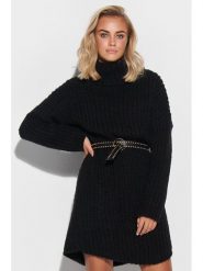 Makadamia Sweter w kolorze czarnym rozmiar: onesize. Czarne golfy Makadamia, bez wzorów, z wełny, bez ramiączek. Za 92.42 zł.