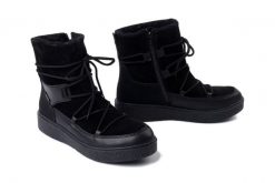 RIEKER TEX Y0051-00 black, śniegowce damskie. Czarne trapery i śniegowce Rieker. Za 419.90 zł.