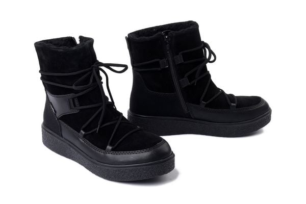 RIEKER TEX Y0051-00 black, śniegowce damskie. Czarne trapery i śniegowce Rieker. Za 419.90 zł.