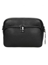 Wojas Skórzana torebka w kolorze czarnym - 18 x 13 x 6,5 cm rozmiar: onesize. Czarne torby na ramię Wojas, bez wzorów, z materiału, na ramię, bez dodatków. Za 220.45 zł.