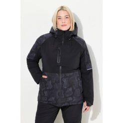 Damskie Kurtka sportowa HYPRAR wodoodporna osłona przeciwśnieżna kaptur. Czarne kurtki narciarskie Ulla Popken, plus size, bez wzorów, z materiału, bez kaptura, narciarskie. Za 849.99 zł.