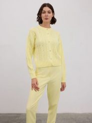 BGN Kardigan w kolorze żółtym rozmiar: 34. Żółte kardigany BGN, bez wzorów, z wełny. Za 100.99 zł.