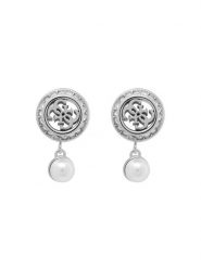 Guess Kolczyki JUBE05 517JW Srebrny. Szare kolczyki Guess, metalowe. Za 249.99 zł.