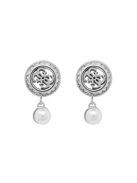 Guess Kolczyki JUBE05 517JW Srebrny. Szare kolczyki Guess, metalowe. Za 137.99 zł.