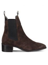 Gant Sztyblety 31553093 Brązowy. Brązowe botki GANT, bez wzorów, ze skóry, bez obcasa, na płaskiej podeszwie, bez zapięcia. Za 799.99 zł.