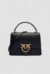 PINKO Czarna kopertówka Love One Top Handle Mini Light. Czarne kopertówki Pinko, bez wzorów, bez dodatków. W wyprzedaży za 1,339.99 zł.