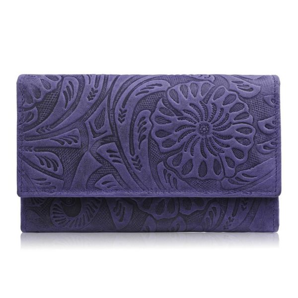 Portfel skórzany vintage Paolo Peruzzi T-108-HDB granatowy. Niebieskie portfele PAOLO PERUZZI, bez wzorów, z materiału. Za 79.00 zł.