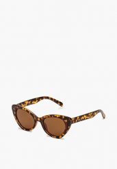 Brązowe Eleganckie Okulary Przeciwsłoneczne Kocie Oczy Lartima. Brązowe okulary przeciwsłoneczne Born2be, bez wzorów, eleganckie. Za 34.99 zł.