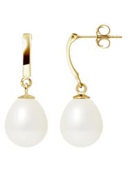 Pearl Addict Złote kolczyki-wkrętki z perłami słodkowodnymi rozmiar: onesize. Białe kolczyki Pearl Addict, z perłą, złote. Za 565.99 zł.