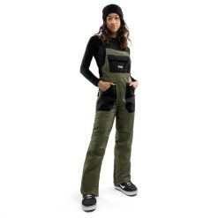 Spodnie snowboardowe z szelkami damskie B1-W Klosters. Zielone spodnie narciarskie SIROKO, l, bez wzorów, snowboardowy. W wyprzedaży za 555.00 zł.