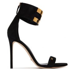 Sandały Elisabetta Franchi. Czarne sandały Elisabetta Franchi, bez wzorów, bez obcasa, na szpilce, bez zapięcia. Za 2,549.00 zł.