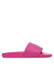 Polo Ralph Lauren Klapki Slide 804973925006 Różowy. Czerwone klapki Polo Ralph Lauren, bez wzorów, z tworzywa sztucznego, bez obcasa. Za 229.99 zł.