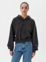 Gap Bluza 841725-03 Czarny Regular Fit. Czarne bluzy GAP, m, bez wzorów, z bawełny, bez kaptura. Za 199.99 zł.