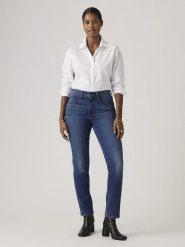 Levi's Dżinsy "724" - Slim fit - w kolorze niebieskim rozmiar: W32/L32. Niebieskie jeansy Levi's®, l, z aplikacjami, z podwyższonym stanem. Za 246.11 zł.
