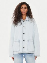 American Vintage Kurtka jeansowa Joybird JOY16IE24 Niebieski Relaxed Fit. Niebieskie kurtki American Vintage, xs, bez wzorów, z bawełny, bez kaptura. Za 449.99 zł.