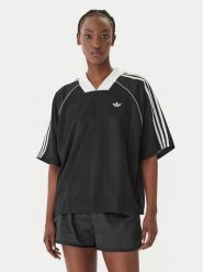 Adidas T-Shirt 3-Stripes Jaquard KD2904 Czarny Oversize. Czarne t-shirty Adidas, m, bez wzorów, z syntetyku, bez kołnierzyka, bez ramiączek. Za 148.99 zł.