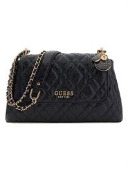 Guess Torebka w kolorze czarnym - 27 x 16 x 7 cm rozmiar: onesize. Czarne torby na ramię Guess, z aplikacjami, z materiału, na ramię, bez dodatków. Za 374.95 zł.