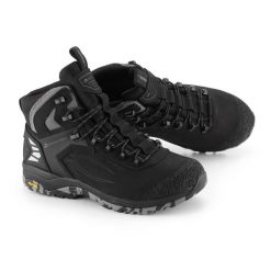 Buty trekkingowe skórzane unisex Alpine Pro Spidere Mid Vibram. Czarne trekkingi Alpine Pro, z nubiku, za kostkę, trekkingowe. W wyprzedaży za 799.00 zł.