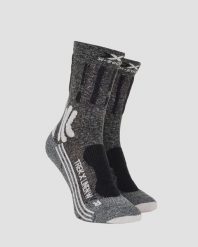 Skarpety damskie trekkingowe X-Socks Trek X Linen. Czarne skarpety X Socks, bez wzorów, z materiału. Za 176.00 zł.