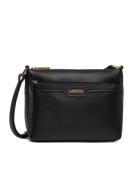 Lasocki Torebka CEO-LSK-M-004-07 Czarny. Czarne listonoszki Lasocki, bez wzorów, z materiału, bez dodatków. Za 159.99 zł.