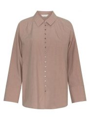 MOSS COPENHAGEN Koszula w kolorze beżowym rozmiar: L/XL. Brązowe koszule Moss Copenhagen, l, bez wzorów, bez kołnierzyka, bez ramiączek. Za 154.95 zł.
