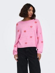 ONLY Sweter w kolorze jasnoróżowym rozmiar: S. Różowe swetry Only, s, bez wzorów, bez ramiączek. Za 100.45 zł.