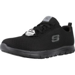 Kapcie SKECHERS GHENTER- BRONAUGH Czarny. Czarne obuwie domowe Skechers, bez wzorów, z tkaniny, bez zapięcia. Za 375.99 zł.