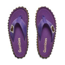 Japonki damskie GUMBIES ISLANDER FLIP-FLOPS WOMEN. Fioletowe klapki Gumbies, bez wzorów, bez obcasa. Za 109.99 zł.