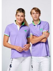 Polo Sylt Koszulka polo w kolorze fioletowym rozmiar: 3XL. Różowe bluzki Polo Sylt, xl, bez wzorów, bez kołnierzyka, bez ramiączek. Za 106.38 zł.