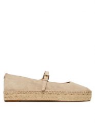 LAUREN RALPH LAUREN Espadryle 802P06401001 Beżowy. Brązowe espadryle Lauren Ralph Lauren, bez wzorów, ze skóry, bez obcasa, bez zapięcia. Za 689.99 zł.