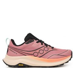 Buty do biegania Saucony. Czerwone obuwie sportowe Saucony, bez zapięcia, do biegania. Za 699.99 zł.