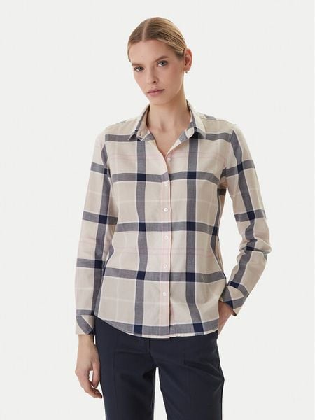 Barbour Koszula Bredon LSH1353PI55 Beżowy Regular Fit. Brązowe koszule Barbour, bez wzorów, z bawełny, bez kołnierzyka, bez ramiączek. Za 338.99 zł.