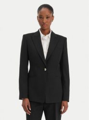 HUGO Marynarka Abire 50565362 Czarny Regular Fit. Czarne marynarki i żakiety Hugo, bez wzorów, z syntetyku. Za 1,349.00 zł.