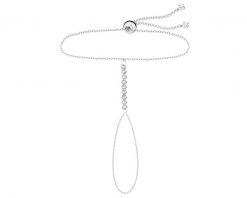 Złota bransoletka na palec z cyrkoniami. Żółte bransoletki Apart, z cyrkonią, złote. Za 1,659.00 zł.